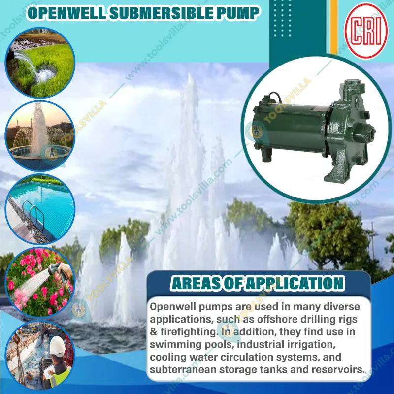 CRI 1 Hp Single Phase Openwell Submersible Pump With Control Panel, 32m Head, ISI Marked (CSS 3H) - 1 Year Warranty