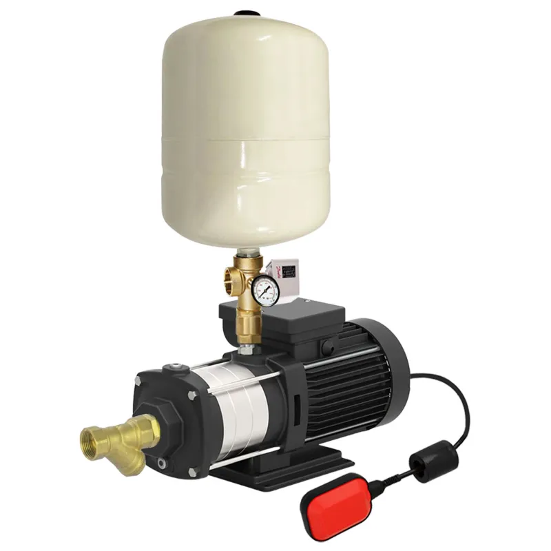 Crompton 1 Hp Single Phase Booster Pump With 24L Tank For 5 Bathrooms, SS Impeller (CFCHM4E1.0B-V24) - 1 Year Warranty