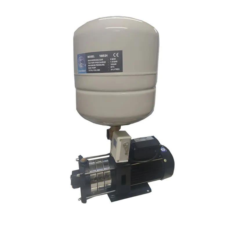 Vanora 1 HP Single Phase Booster Pump With 24L Pressure Tank, 38m Max. Head Suitable For 3-4 Bathrooms - 1 Year Warranty