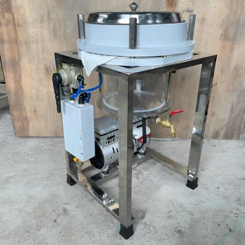 Gorek Commercial Vacuum Oil Filter/Expeller Machine 1HP, 8-10 kg/hr Filtration Capacity with 1 Year Warranty 