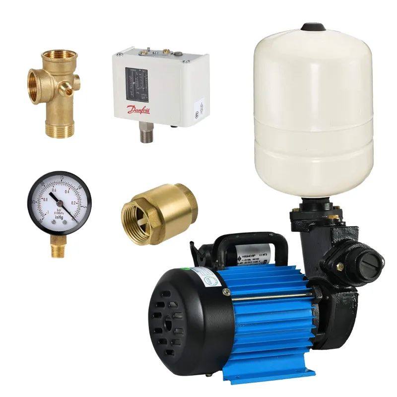 Accord 1HP 1Ph Copper Winding Pressure Booster Pump With 24L Tank, Suitable For 4 Bathroom - 1 Year Warranty