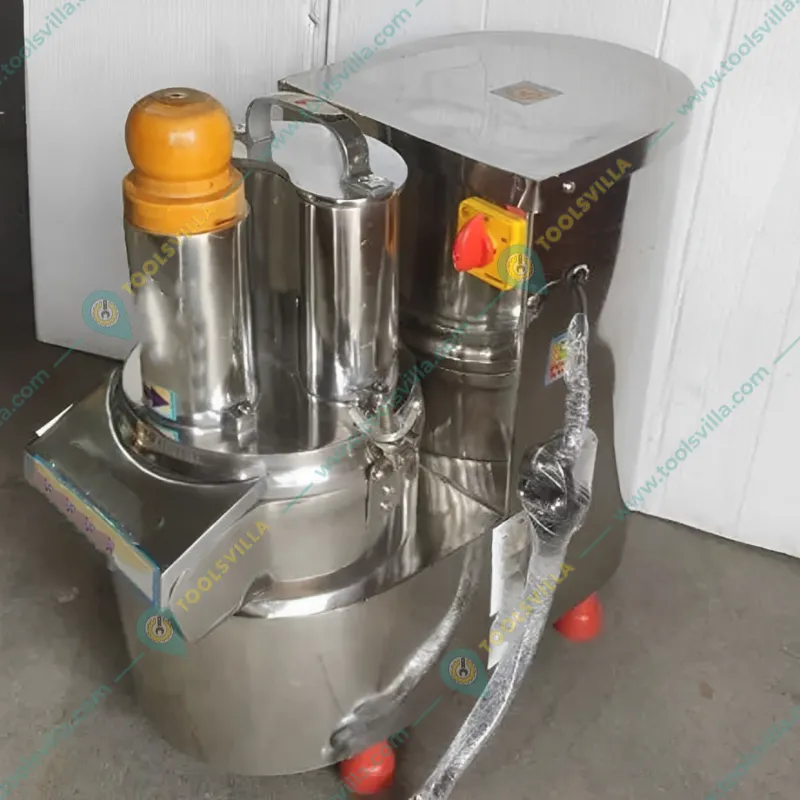 Commercial 1 HP Semi-Automatic Stainless Steel Vegetable Cutting Machine, 300-400 kg/hr Capacity