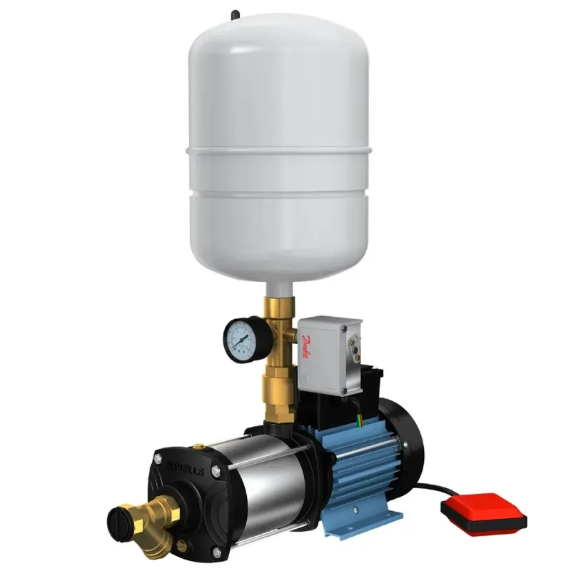 Havells 1 Hp Single Phase Pressure Booster Pump With 24L Tank, For 1-4 Outlets (HMPM2-5100-V24) - 1 Year Warranty