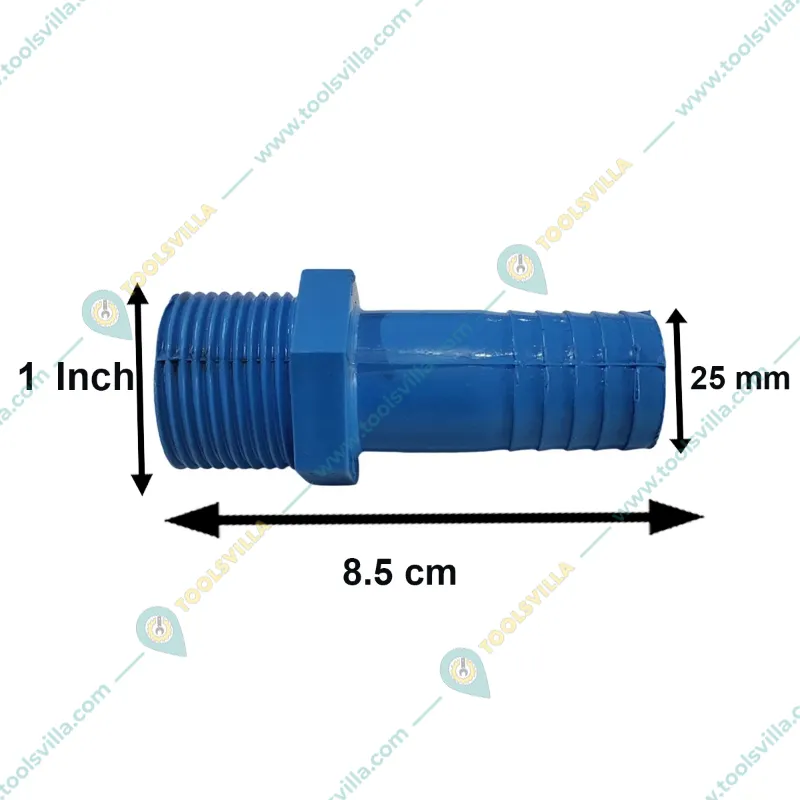 High Quality 1 inch PVC Hose Nipple (Pack of 10 pieces)