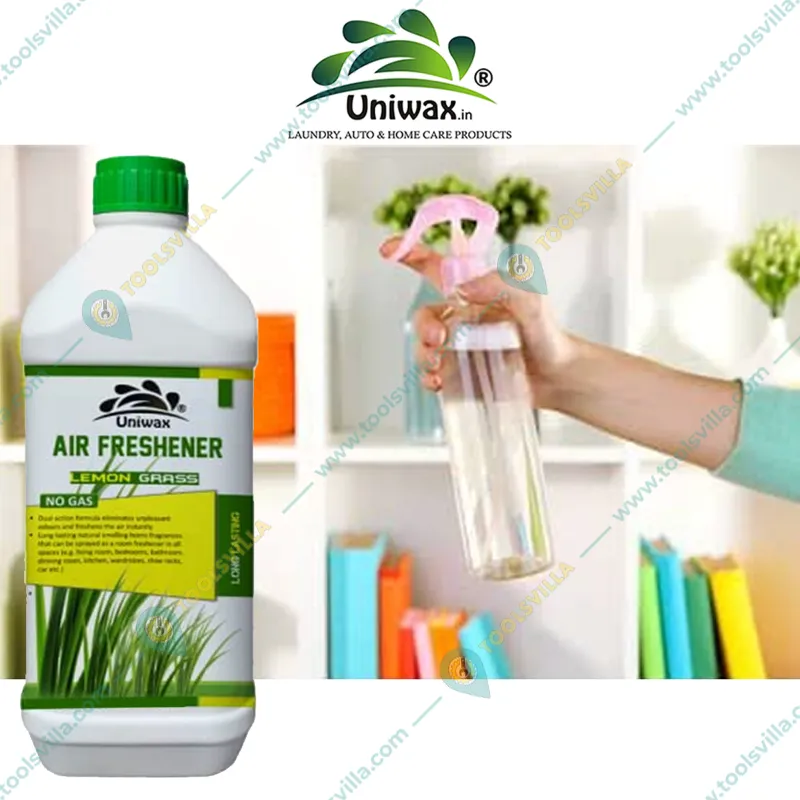 Uniwax 1 Liter Air Freshener, Lemon Grass Fragrance, for Room, Office, Toilet