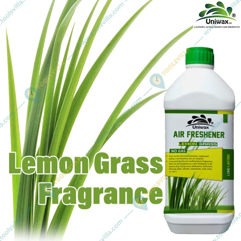 Uniwax 1 Liter Air Freshener, Lemon Grass Fragrance, for Room, Office, Toilet