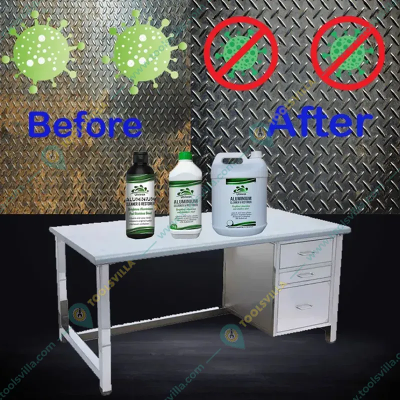 Uniwax 1L Aluminium Cleaner and Restorer To Remove Grease, Dirt and Tough Stains