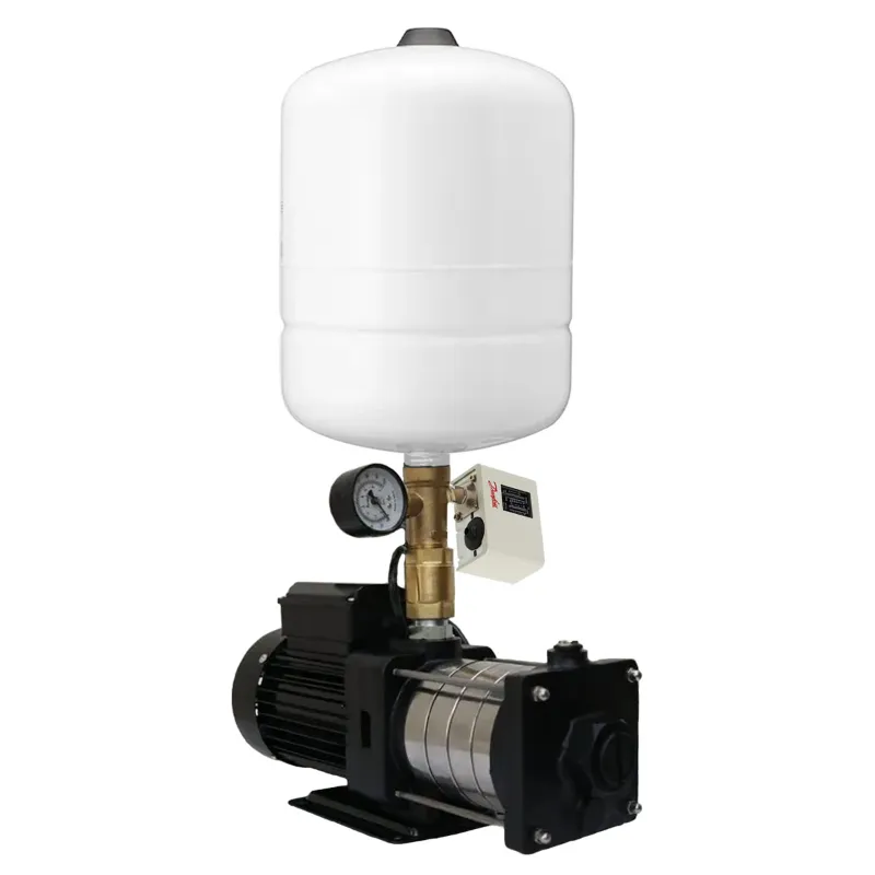 Algo 0.5HP 3 Stage Single Phase SS Booster Pump With 24 Ltr. Impel Tank & Accessories (PMS4-50) - 1 Year Warranty