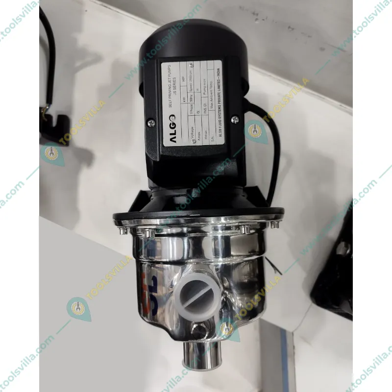 Algo 1 Hp Single Phase Self Priming SS Jet Pump 35m Head, 60 LPM Discharge, 25x25mm - 1 Year Warranty (JS-3-07S)