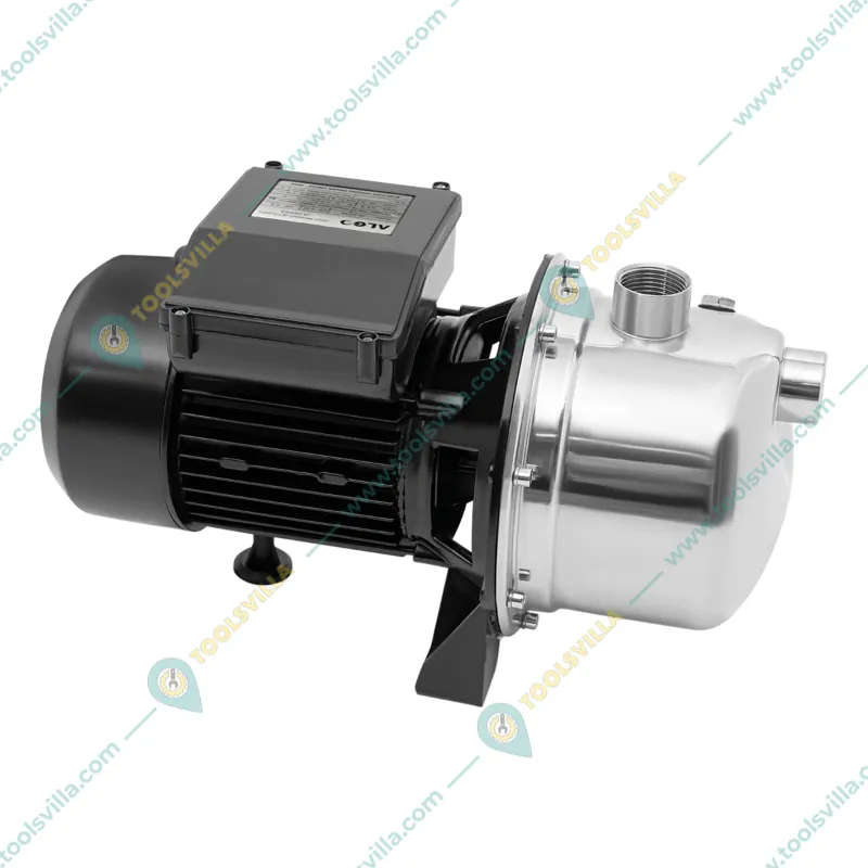 Algo 1 Hp Single Phase Self Priming SS Jet Pump 35m Head, 60 LPM Discharge, 25x25mm - 1 Year Warranty (JS-3-07S)