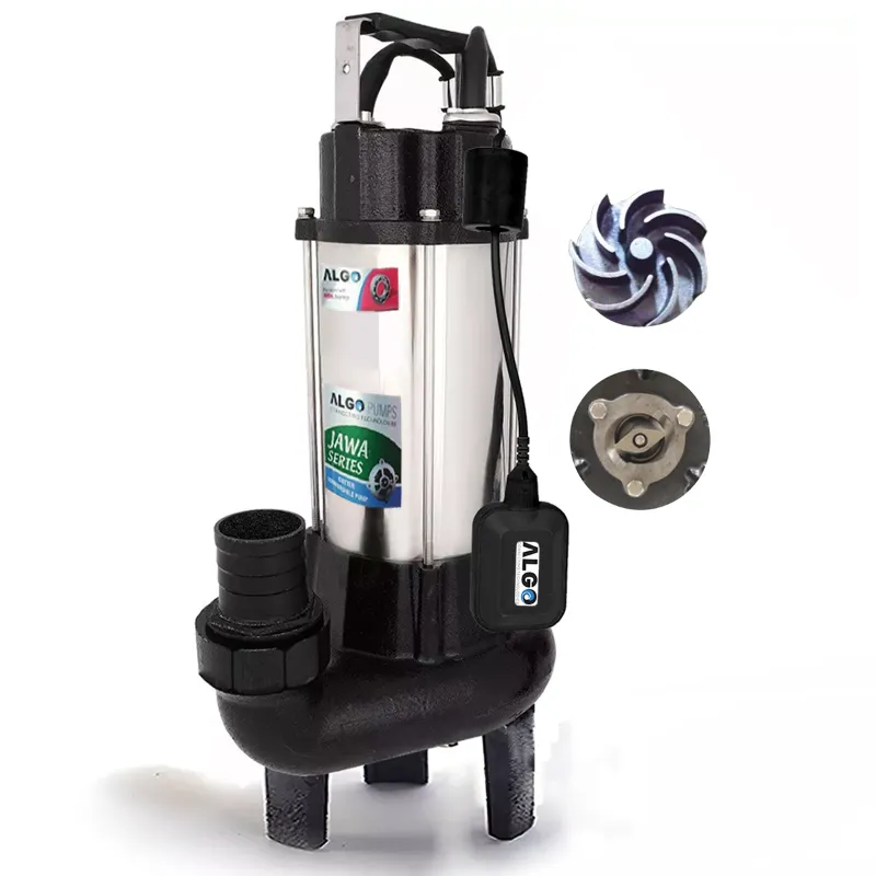 Algo 0.5 HP Single Phase Jawa Series Waste Water Sewage Pump With Cutter, 8M Head - 1 Year Warranty (SCV-05/C03S)