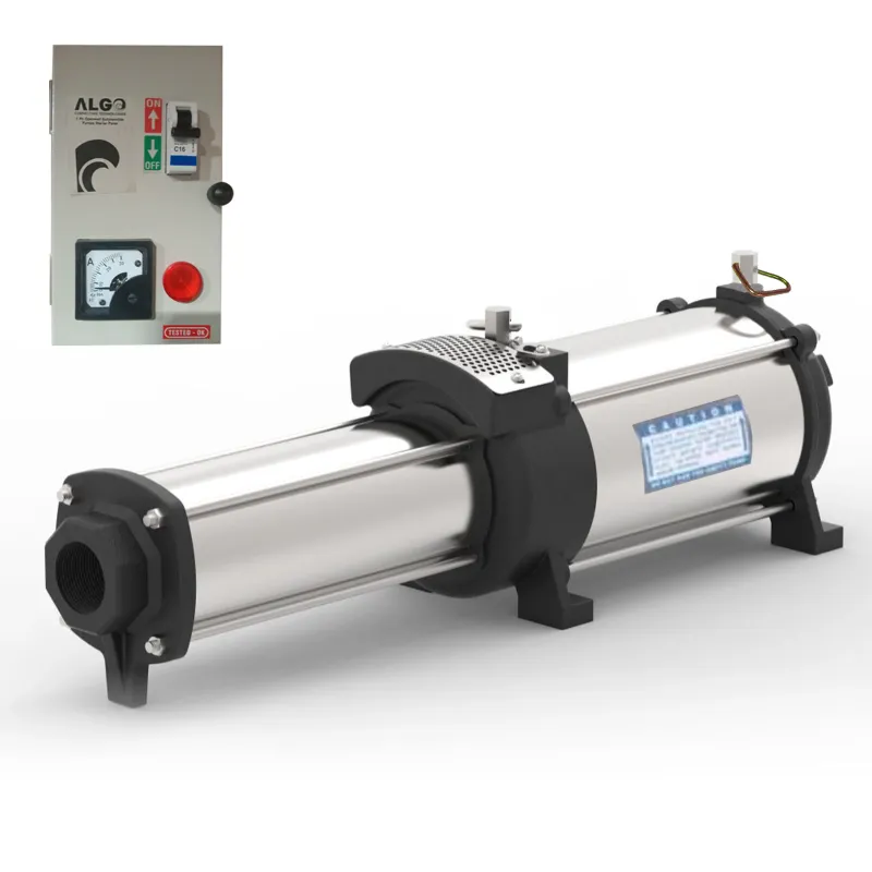 Algo 3HP 3Phase Hora-M Series Multistage Open Well Submersible Pump With Control Panel - 1 Year Warranty (HM5-15/30T)