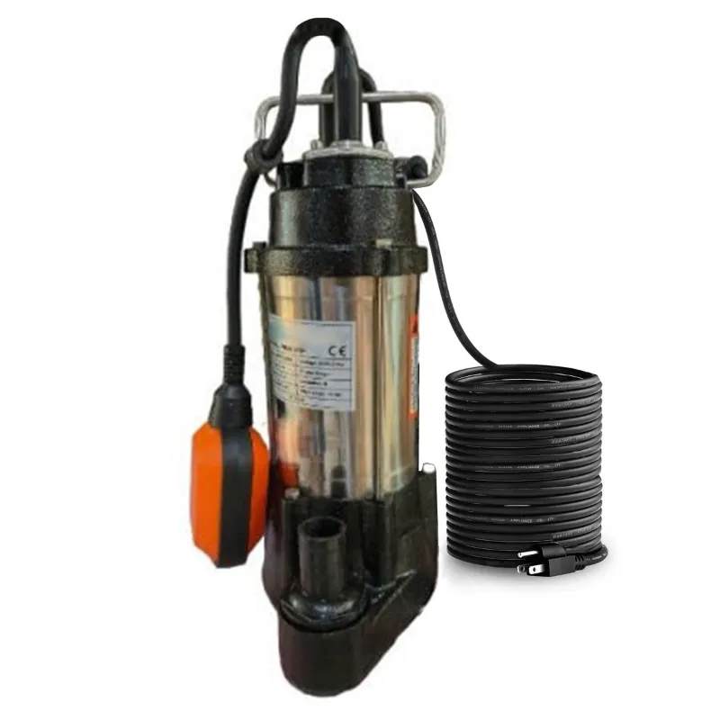 Alfa 0.5 Hp Single Phase Dewatering Sewage Pump with Cutter, 7.5m Head, Copper Winding (WQV370) - 1 Year Warranty