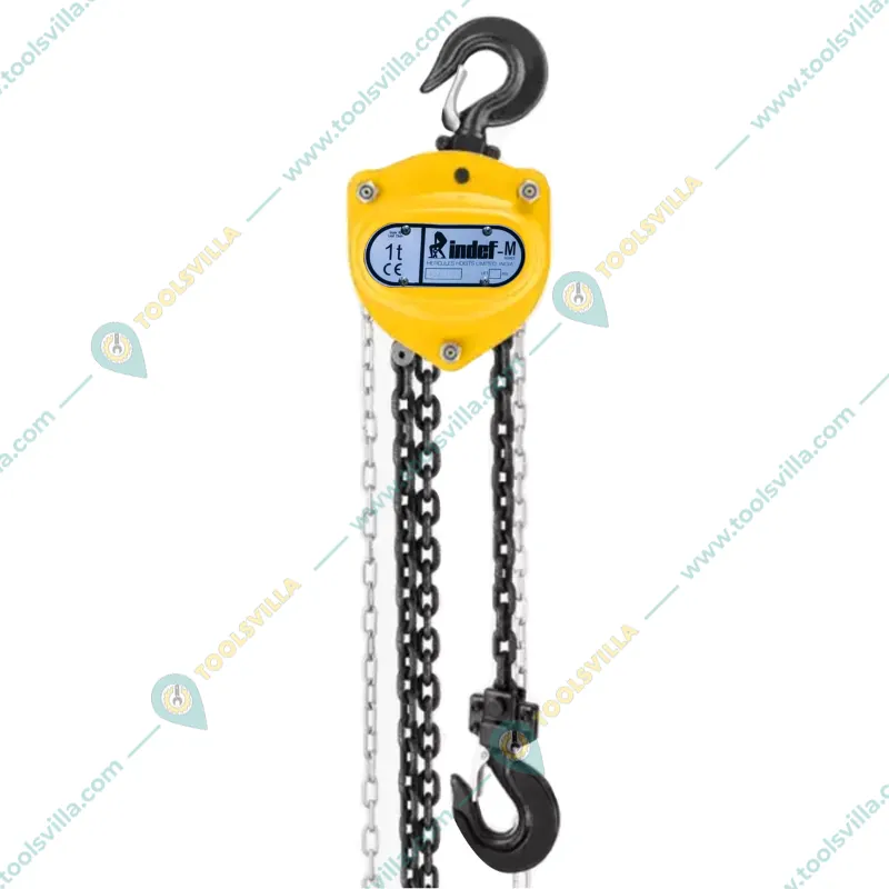 Bajaj indef M Series 1 Ton Single Fall Manual Chain Pulley Block (1 Year Warranty)(Chain Length-3m)