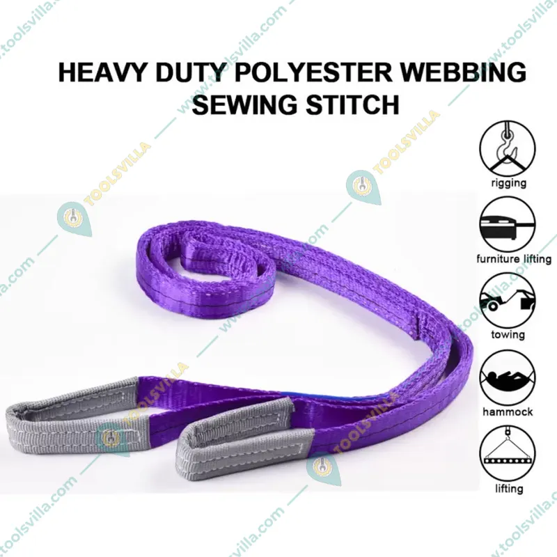 Garware 1 Ton 4 Meter Polyester Web Sling With Double Layer, 25 mm Width