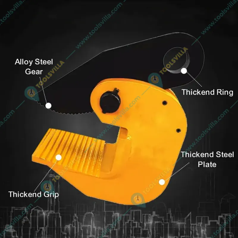Crossbee 1 Ton Horizontal Plate lifting clamp (PDB) - Pack of 2 Pcs