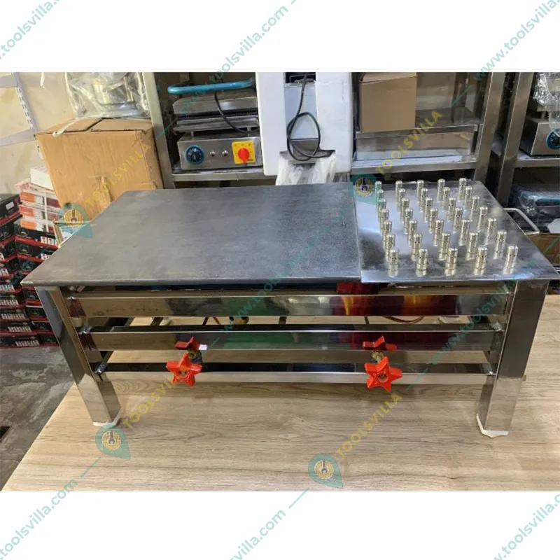 Heavy Duty Stainless Steel 2 Knob Commercial Roti Bhatti