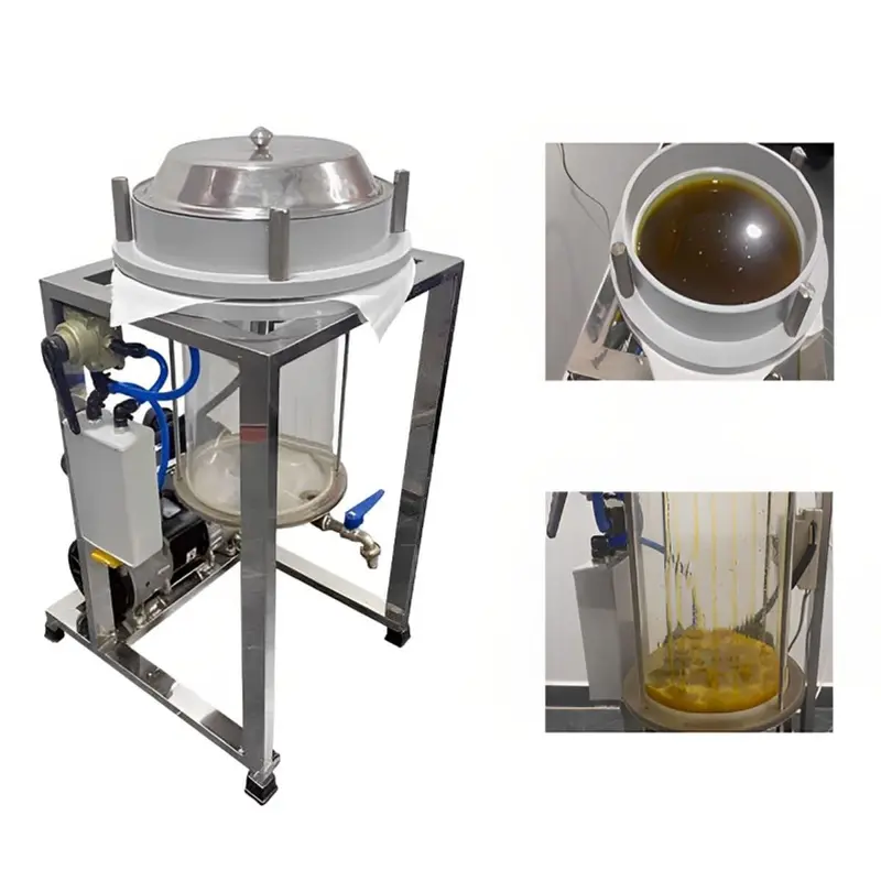 Gorek Commercial Vacuum Oil Filter/Expeller Machine 2HP, 20-25 kg/hr Filtration Capacity with 1 Year Warranty 