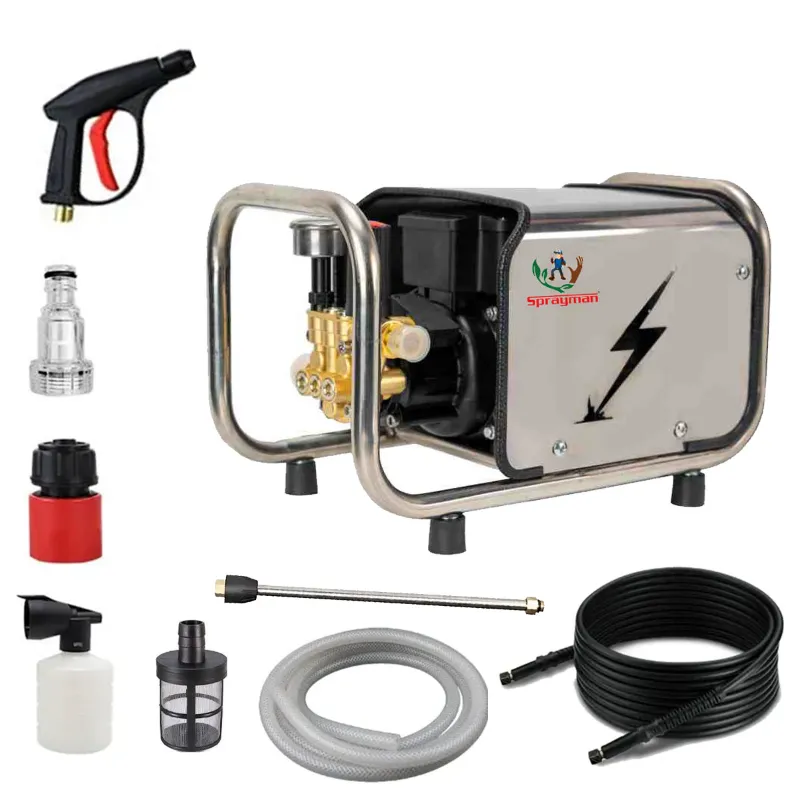 Sprayman 100 Bar, 2000 W, 8 lpm High Pressure Car Washer With Accessories, 6 Month Warranty (SPPW-104)