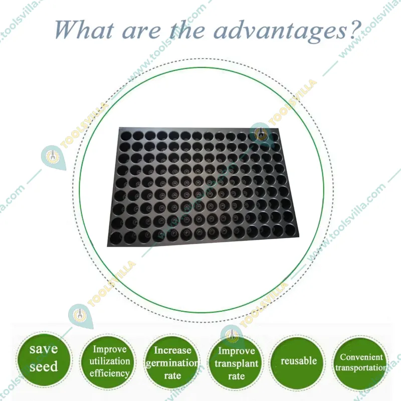 Siddhi 126 Cavities (Round Shape) Reusable Plastic Seedling Tray for Nursery and Gardening (Pack of 200 pieces)