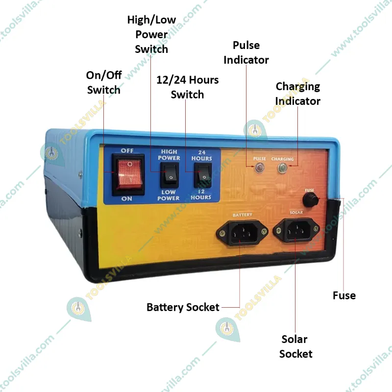 Careway 12 KV Solar Zatka Machine to Cover 20 Acre Area for Agricultural Purpose