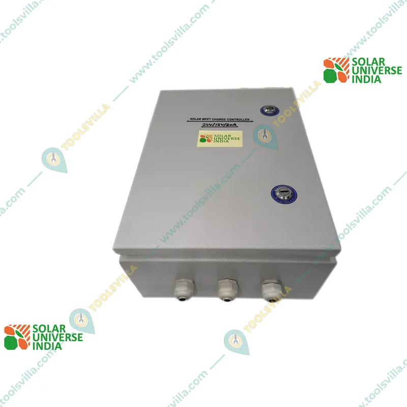 Solar Universe India 20Amp MPPT Dual Voltage Mode Solar Charge Controller with LCD Display and 9V USB Output