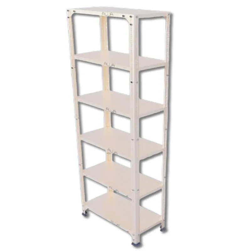 ALIJA 6 Shelf 72 x 23 x 12 Inch (6 x 2 x 1 Ft.) Ivory Colour 20 Gauge Multipurpose Storage Rack 