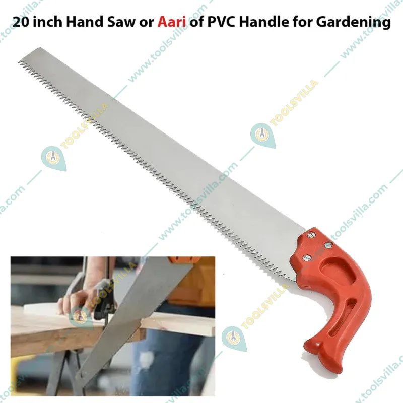 Heavy Duty 20 inch Hand Saw or Aari of PVC Handle for Gardening (Pack of 5)