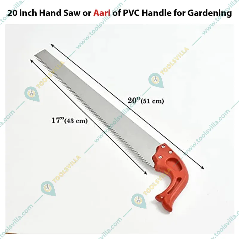 Heavy Duty 20 inch Hand Saw or Aari of PVC Handle for Gardening (Pack of 5)