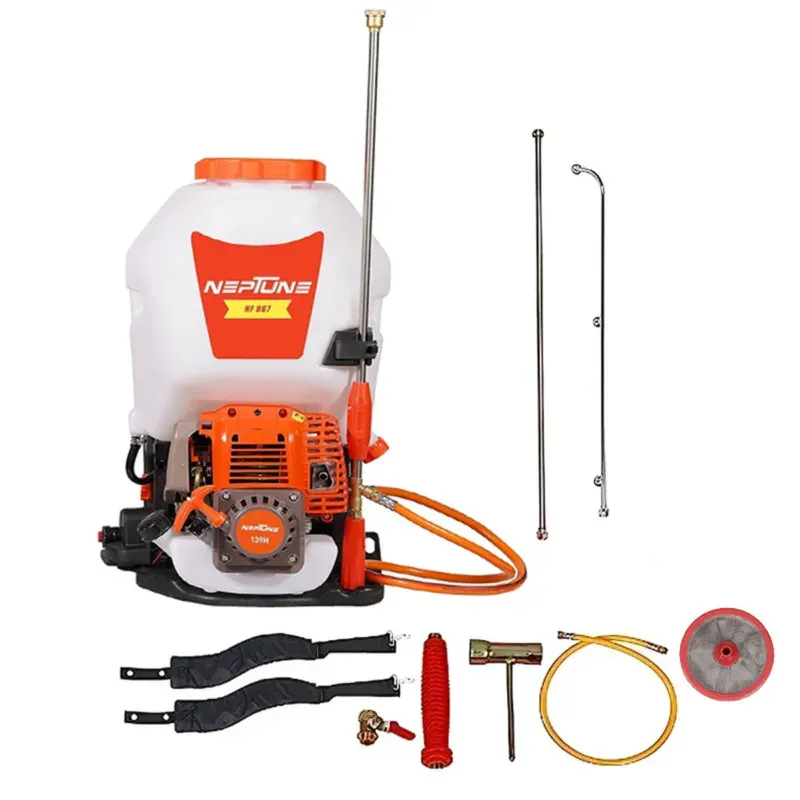 NEPTUNE Farming Knapsack Power Sprayer NF-967, 4 Stroke Petrol Engine of 31 CC, 25 LTR Backpack Sprayer for Agriculture