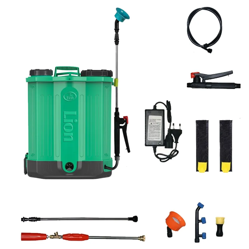 Lion Premium Quality 20 Liter Double Motor Battery Sprayer with 12V/16Ah Battery