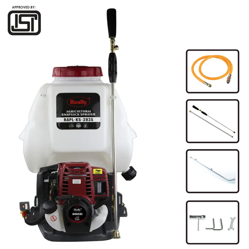 Really RAPL-KS-3935, 4 Stroke and 35CC Engine  20L Knapsack Power Sprayer with ISI Mark for Agriculture and Garden use