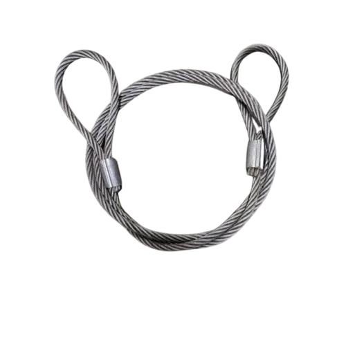 National 20 mm 1 Meter Wire Rope Sling,6x19 IWRC, Single Leg For Lifting, Rigging, and Material Handling