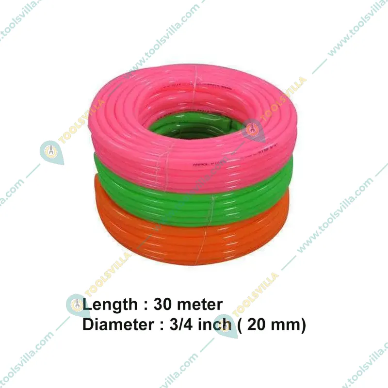 30 Meter Long Lasting Flexible 3/4 Inch (20mm) Garden Pipe for Garden, Lawn, Car Washing and Home Cleaning