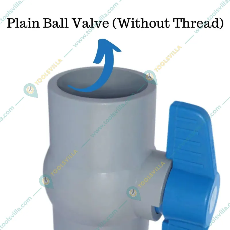 Kamal Agrotech 3/4 inch Plain Ball Valve for Irrigation Purposes (Pack of 5 Pcs)