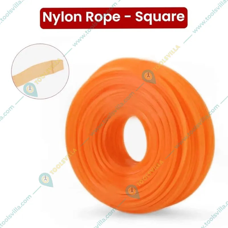 Premium Quality 3mm, 25 Meters Square Nylon Rope for Petrol Brush Cutter(Quantity-1 Pc)