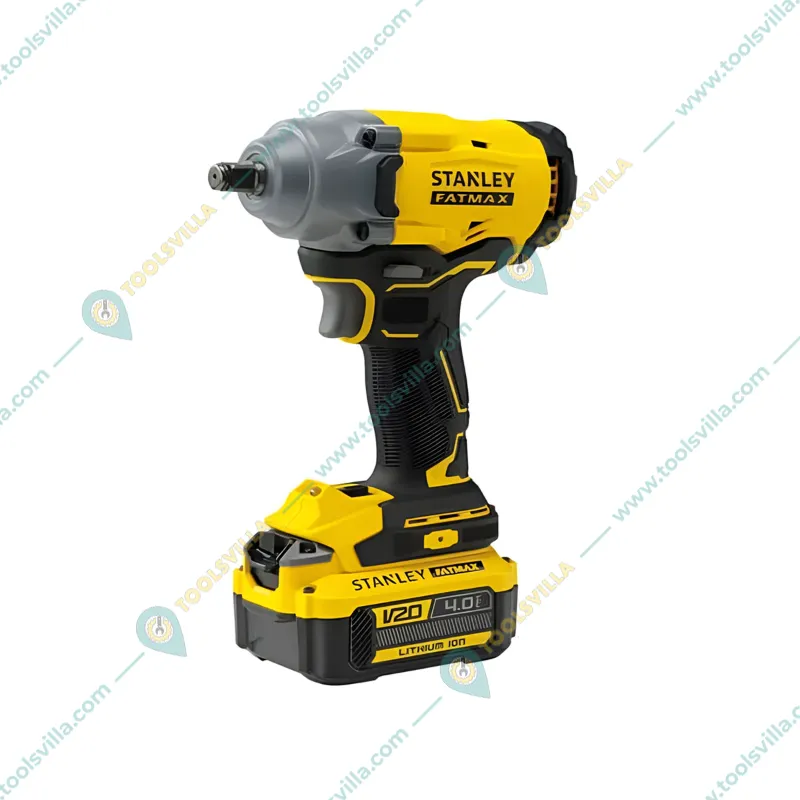 Stanley Fatmax 20 V Brushless Impact Wrench With 2 Pcs Batteries & 1 Pcs Charger, 370 Nm Torque (1 Year Warranty) (SBW920M2K)