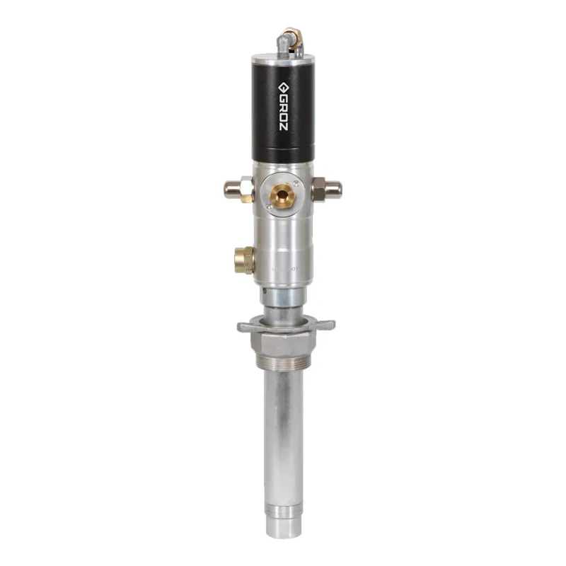 Groz 3:1 Oil Ratio Air Operated Pump With Suction Tube For 210 Ltrs Drum Size (OP/T3/31B/BSP)