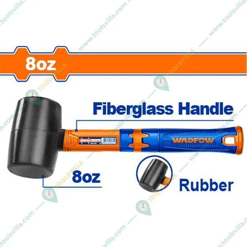Wadfow 220gms / 8 oz Rubber hammer (WHM7301)