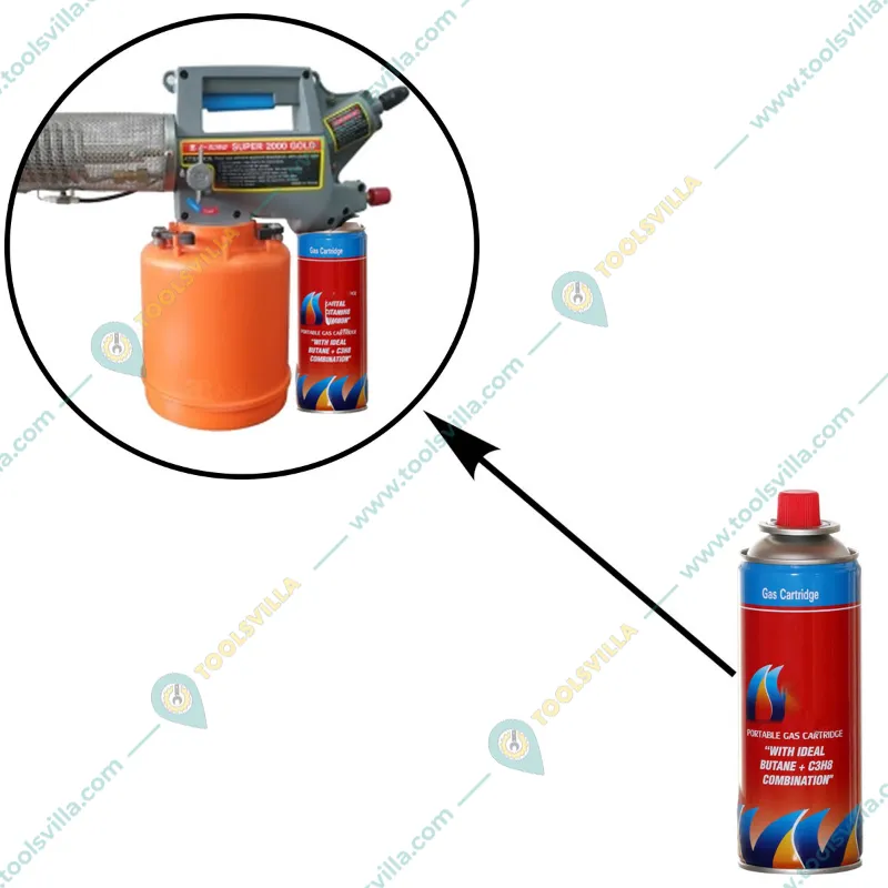 Portable 220 ML Butane Gas Can for Fogging Machine (Pack Of 10)