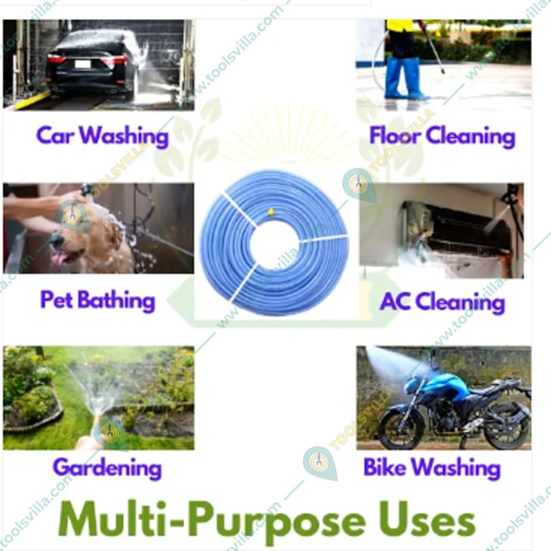 Agriansh 220 PSI 5 M PVC Hose Pipe Used for Gardening, Water dispensing, Home cleaning, Agriculture use