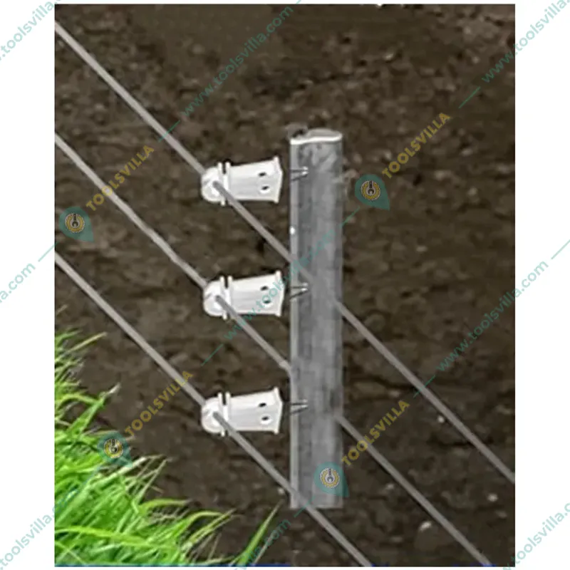 2.25 inch White Plastic Insulator for Solar Fencing/Solar Energizer (Pack of 100)