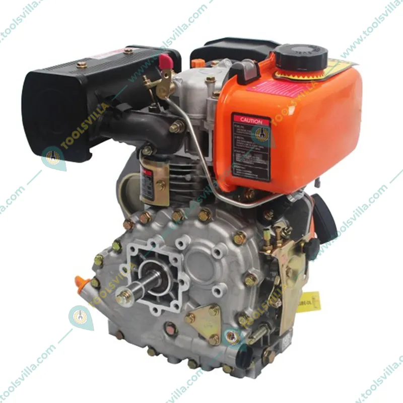 Heavy Duty 236cc (5.5 Hp) 4-Stroke Single Cylinder Recoil Start Diesel Engine With  2.5L Fuel Tank