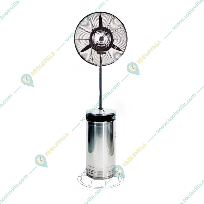 24 Inch Mist Fan With 80 Liters Tank Capacity, Stainless Steel Body