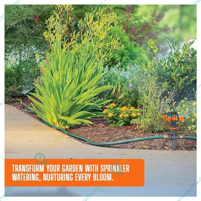 Spanco SP-1030 Impulse Sprinkler of 15 m Area Coverage with Adjustable Rotating Water Nozzle for Garden, Lawn