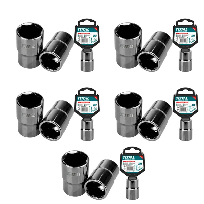 Total 1/2 Inch Drive 24 mm Hexagonal Socket (THTST12241) Pack of 5 