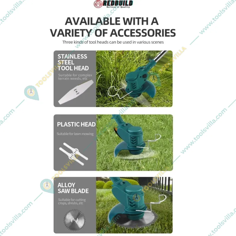 Heavy Duty Battery Operated Grass Cutting Machine for Garden ( With 21V Batteries )