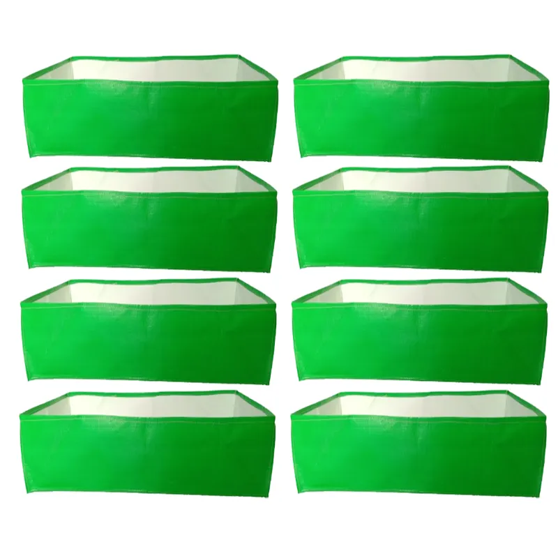 Siddhi 250 GSM 3 x 2 x 1 feet HDPE Rectangular Type Reusable Grow Bag for Garden and Nursery(Pack-8 pieces)