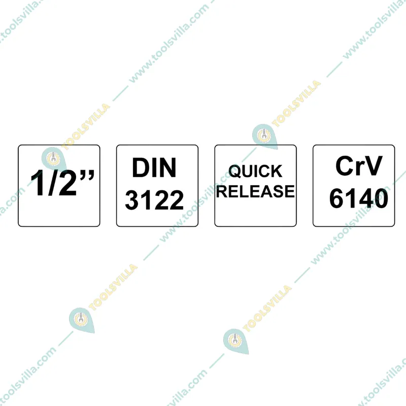 Yato 10 inch (255 mm) Quick Release Ratchet Handle (YT-07293)