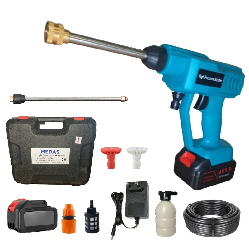 48V Battery Operated 1Phase Cordless Pressure Washer With PVC Body Material, Including All Required Accessories